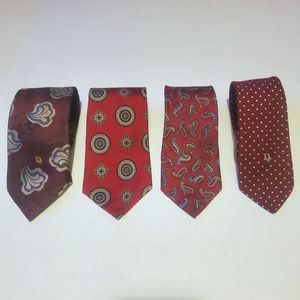 Christian Dior Burgundy Tie Bundle